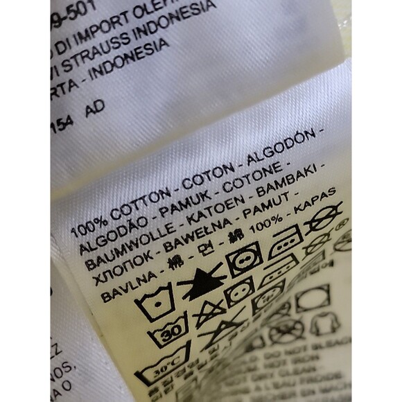 Levis Mens 501 Jeans 40x34 Straight Yellow Button Fly Yellow High Shrink Rigid - Picture 13 of 16